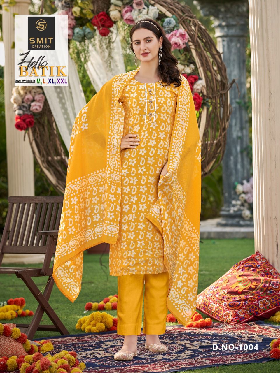 Smit Hello Batik Ethnic Wear Wholesale Cotton Printed Salwar Suit Catalog
